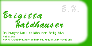 brigitta waldhauser business card